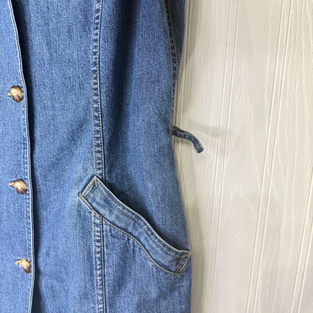 Vintage Liz Claiborne Lizwear Denim Jean long sleeve dress size 12 - Picture 7 of 12